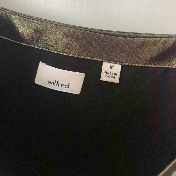 Aritzia Wilfred Free Gold Mini Slip Dress - Picture 3 of 3